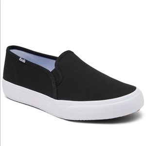 Keds Black Canvas Slip-Ons Size 8